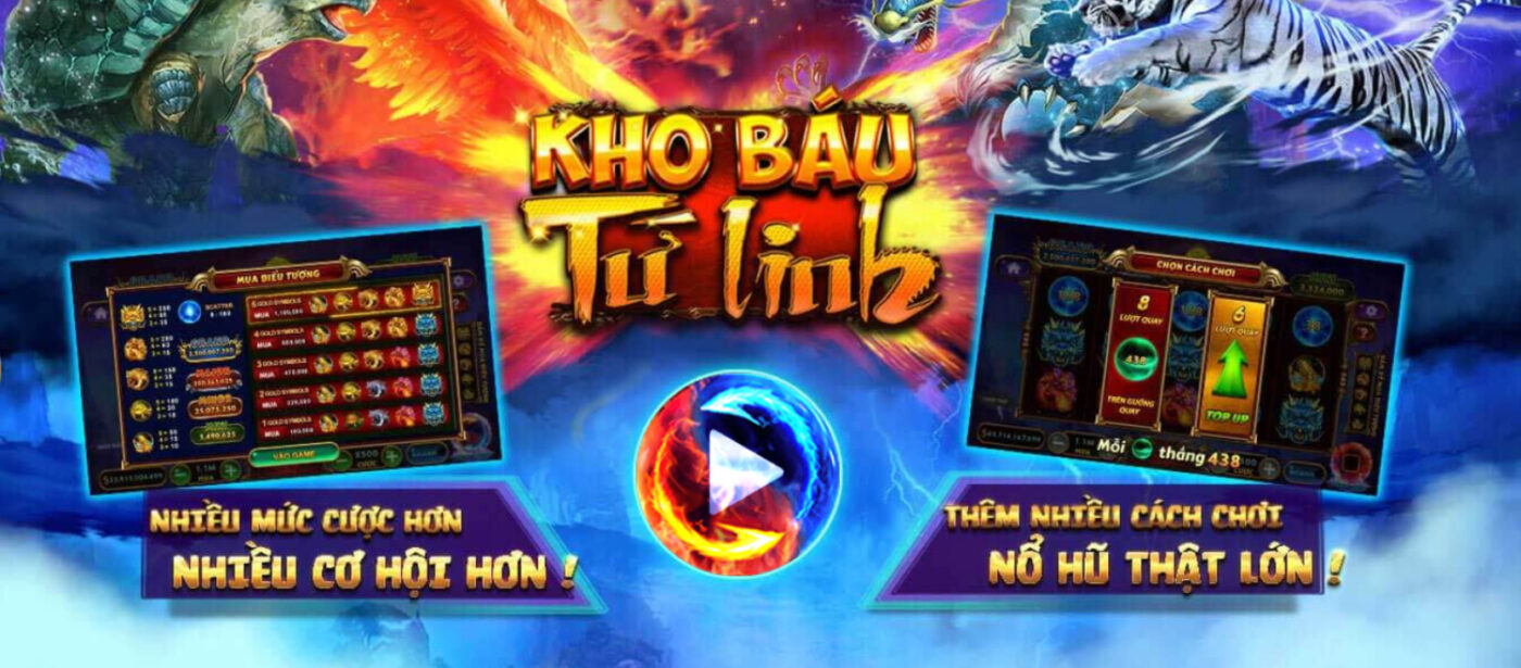 Luật chơi không thể nào dễ hơn của slot game Tứ Linh go88